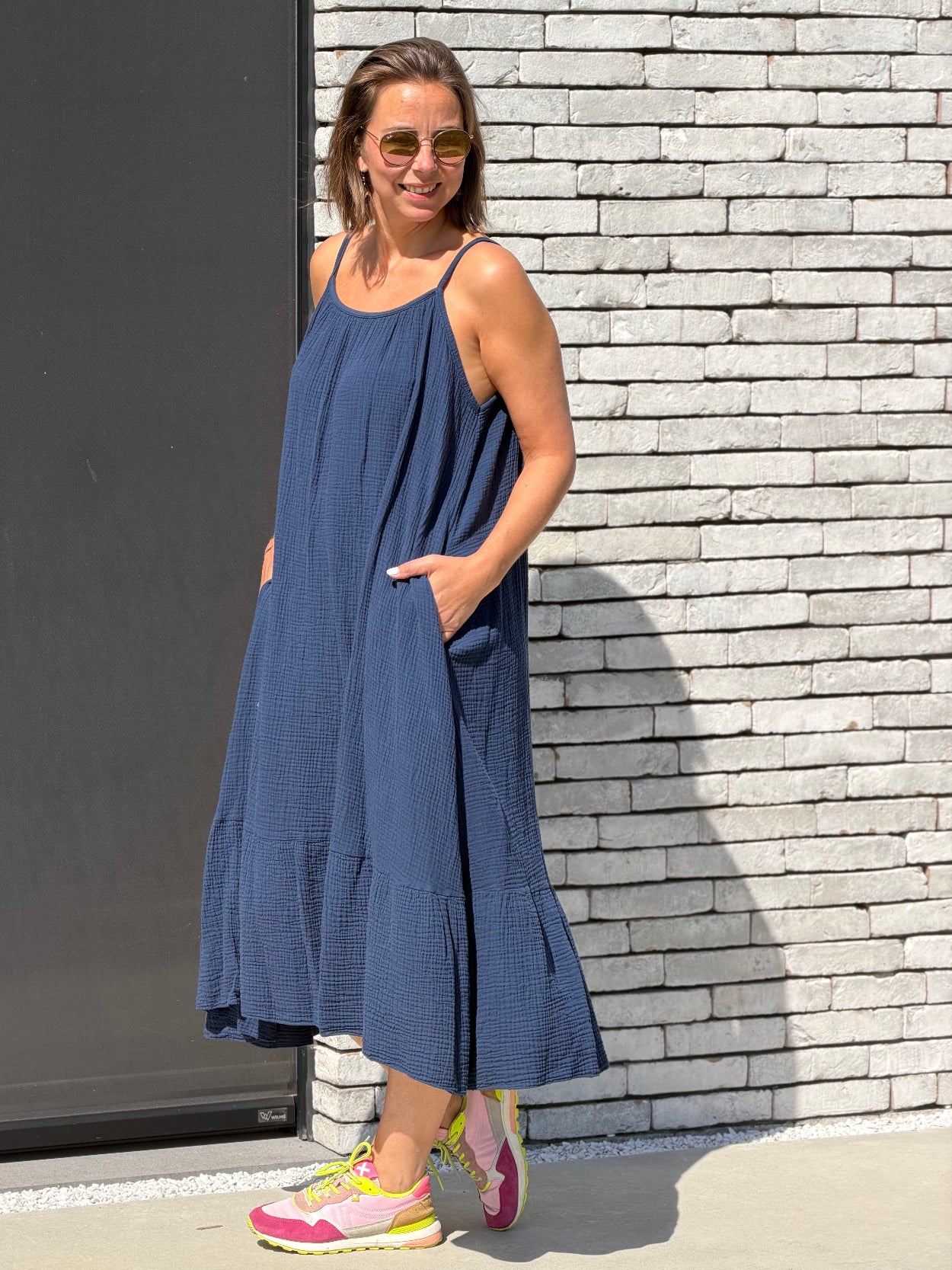 ALMERIA Jurk - Navy