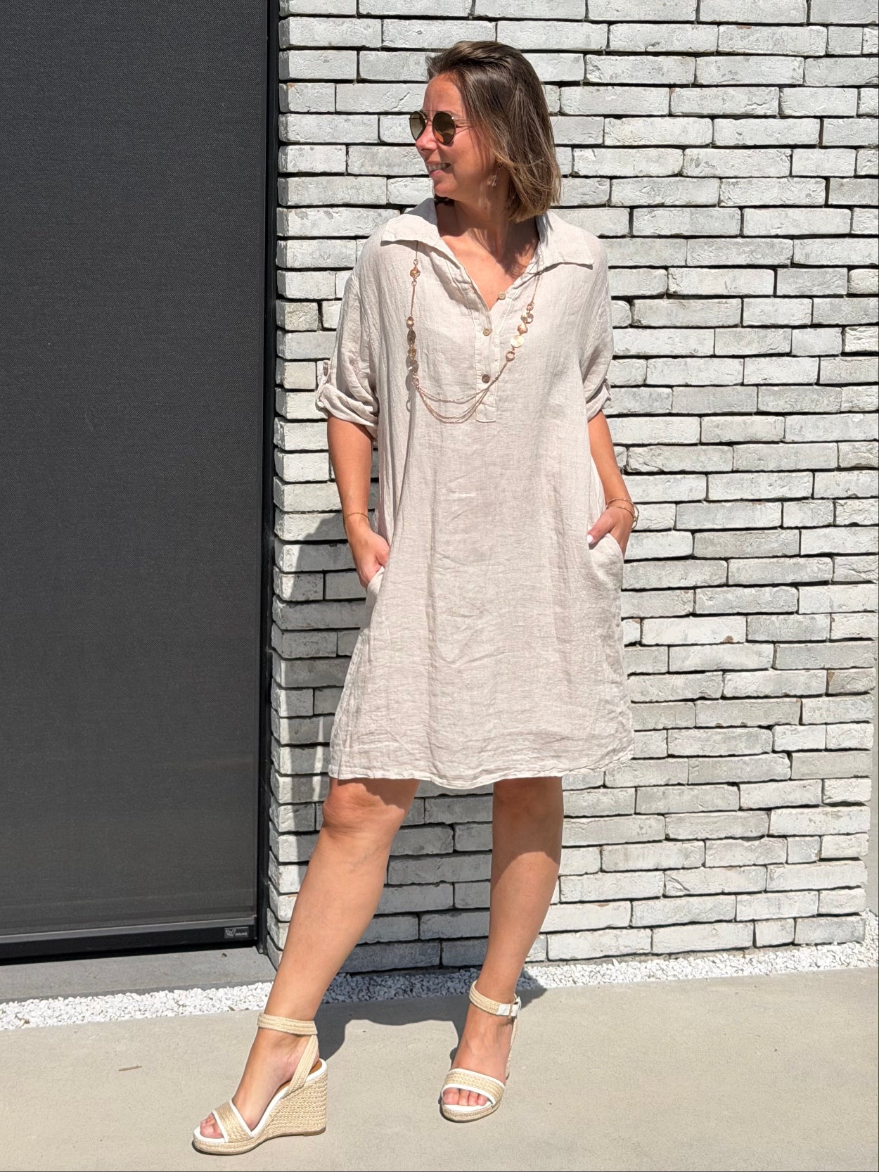 LINETTE Kort - Beige