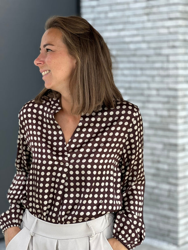 DOTTIE Blouse - Bruin
