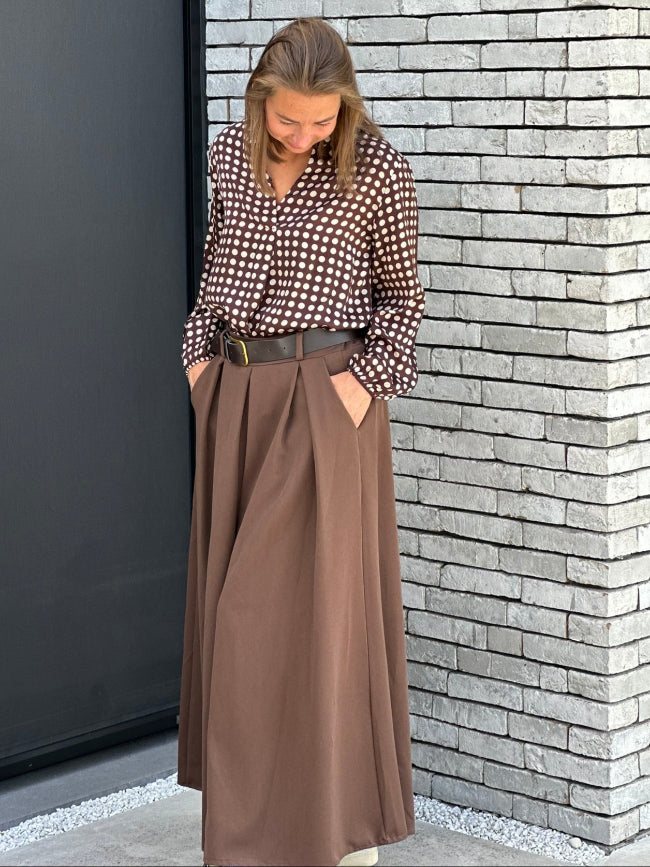 DOTTIE Blouse - Bruin