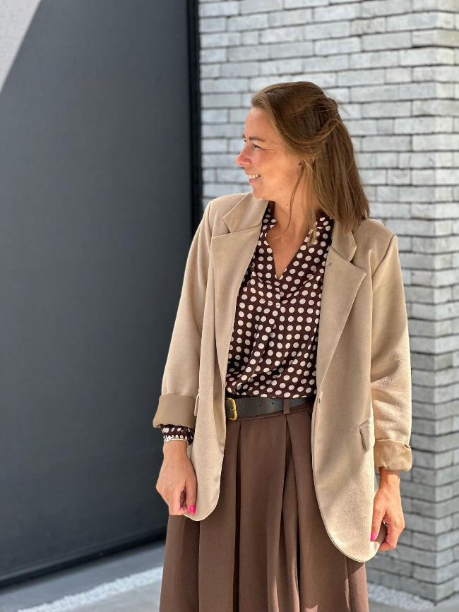 DOTTIE Blouse - Bruin