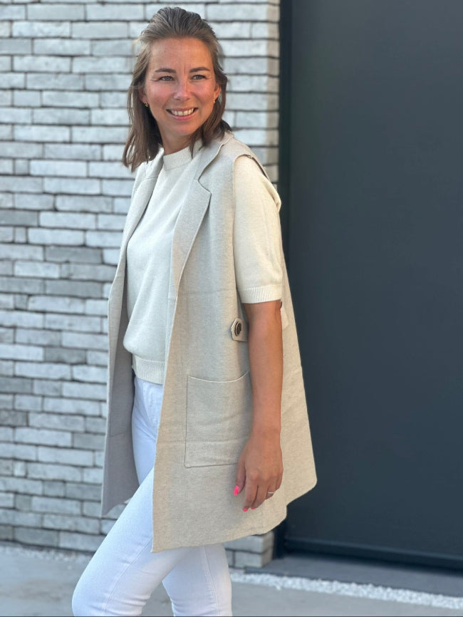 JACKY Vest - Taupe