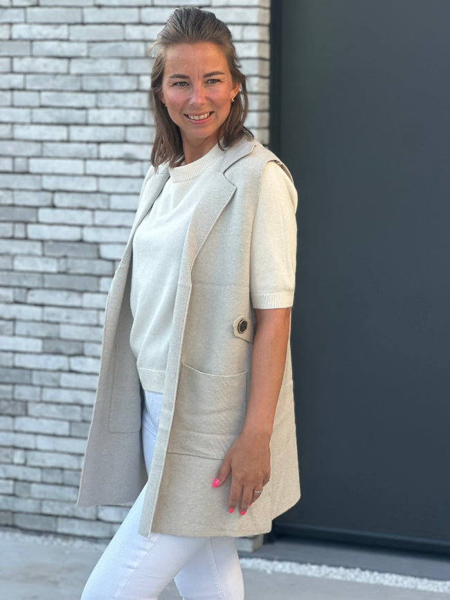 JACKY Vest - Taupe