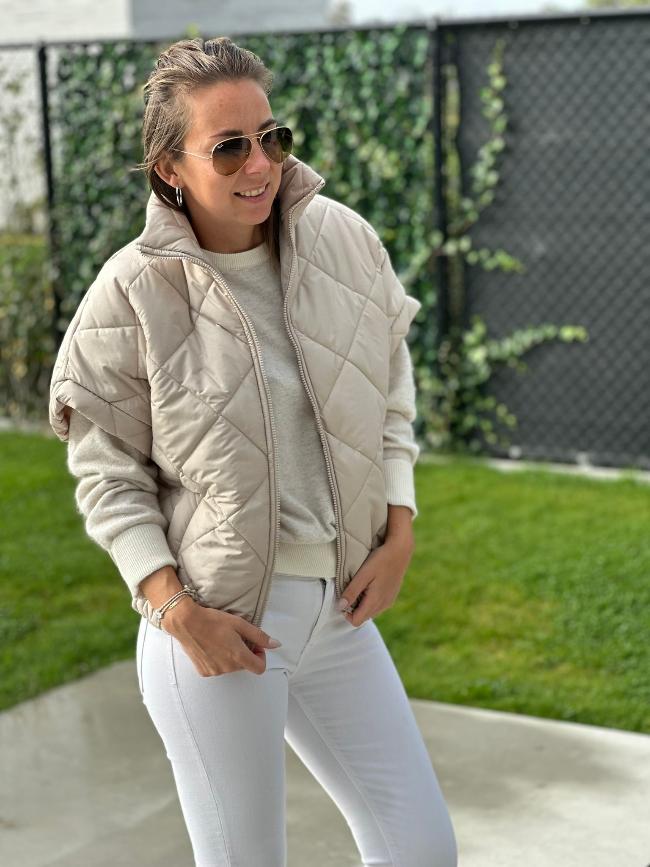 IVY Bodywarmer By Mei-Li -- Beige