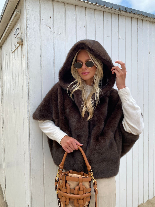 MONACO Cape By Mei-Li -- Choco (S/M - laatste stuk)