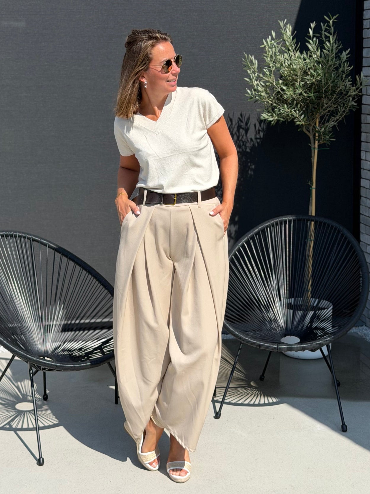 TINI-V Knit - Beige