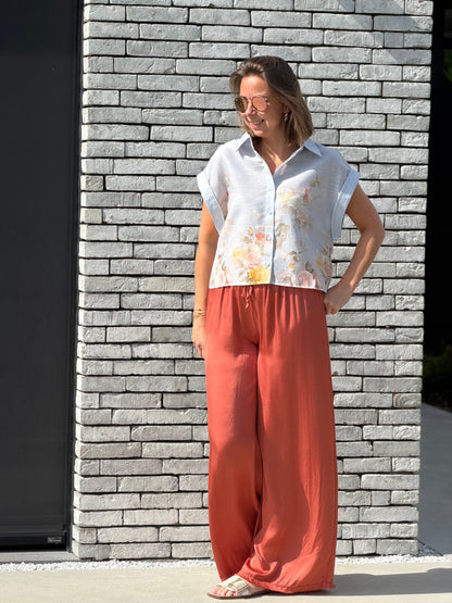 LA ROSE Blouse - LichtBlauw