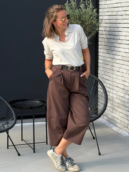 JEANY Broek - Brown