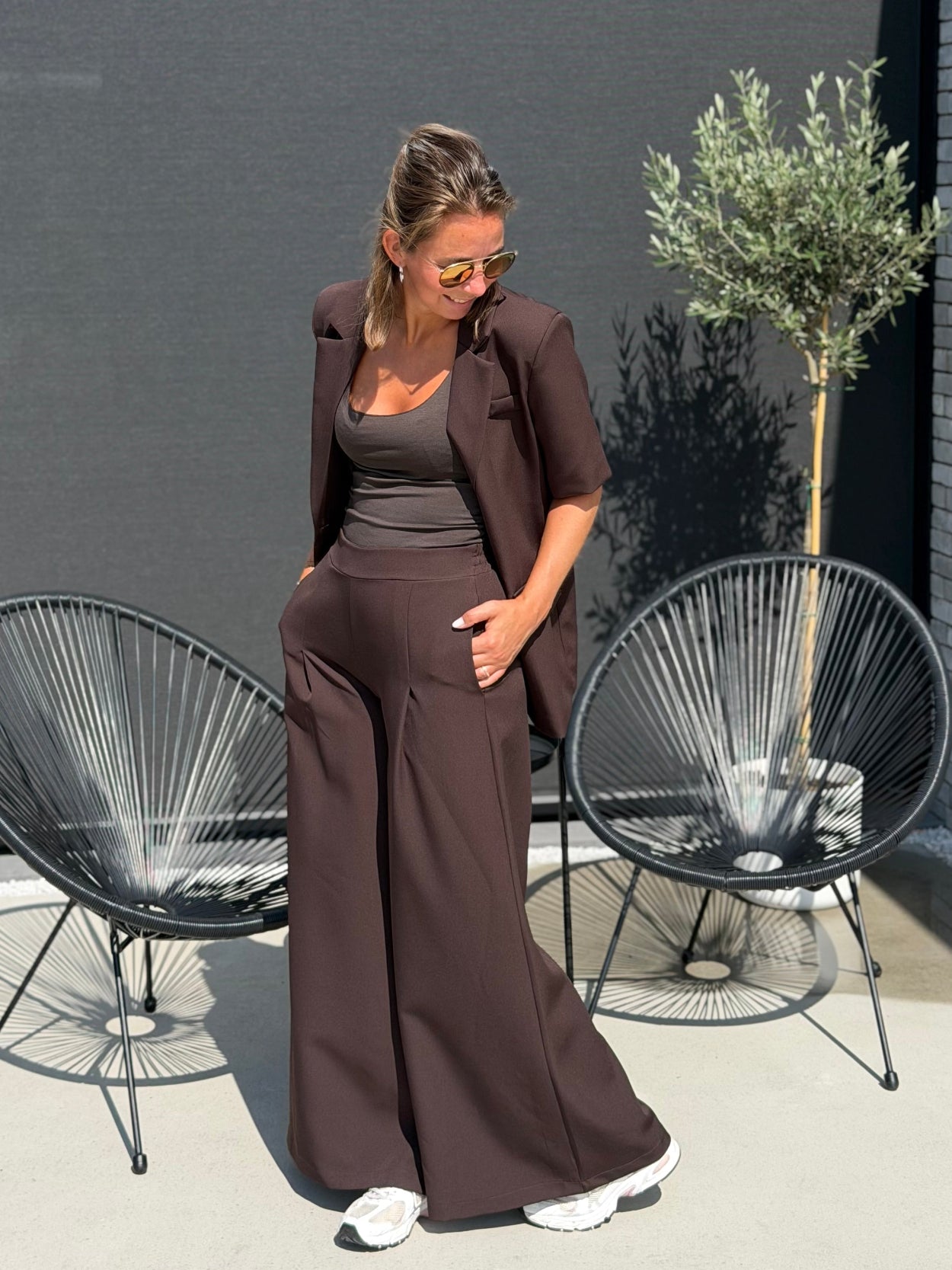 ALEXI Broek - Chocolate