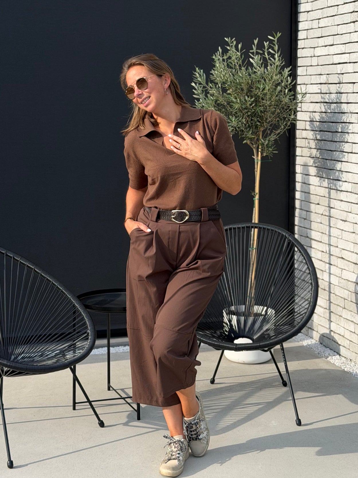 MAEVE Polo - Brown