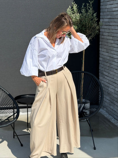 DAHLIA Blouse 3/4 Mouw- Wit