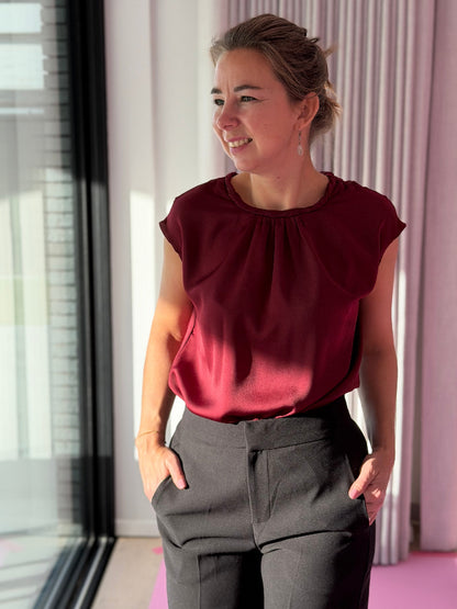 ROME Top - Wijnrood