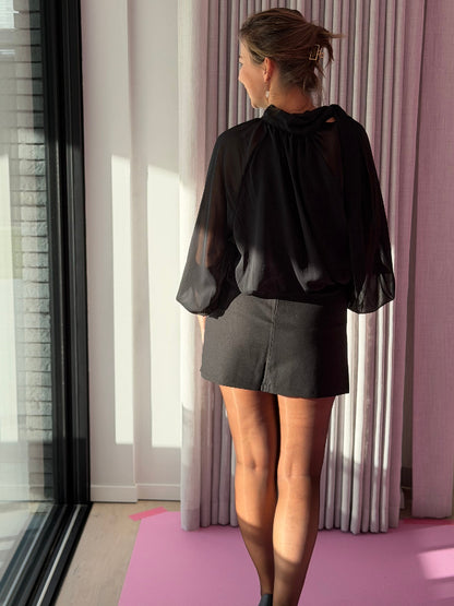 LONDON Blouse - Zwart
