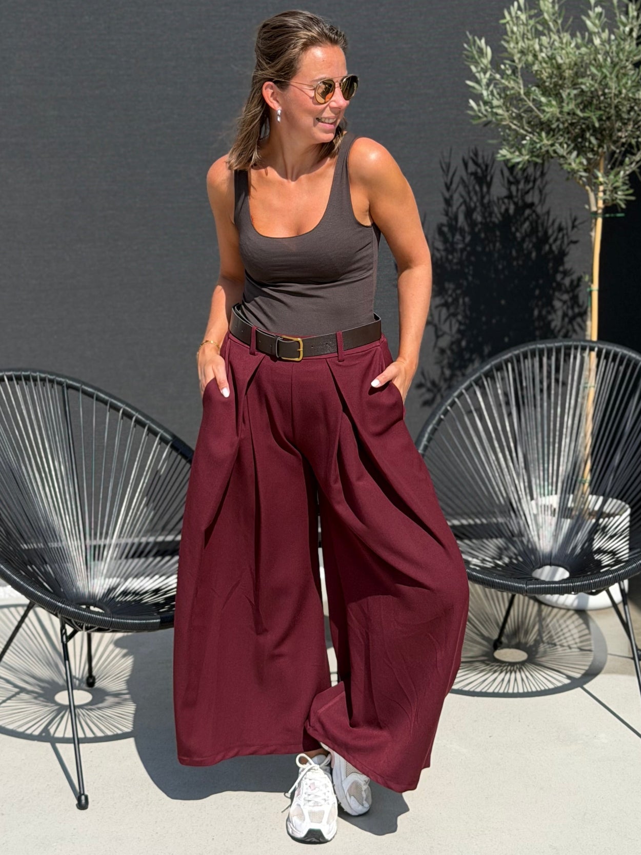 FALL Broek - Bordeaux