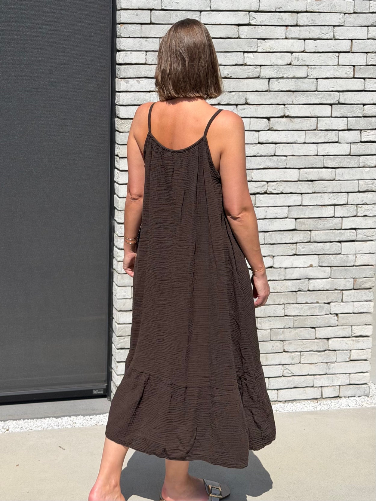 ALMERIA Jurk - Brown