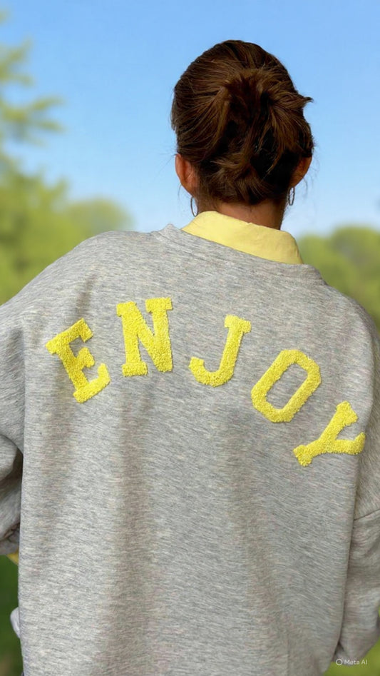 ENJOY Sweater -- Grijs