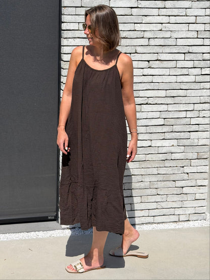 ALMERIA Jurk - Brown