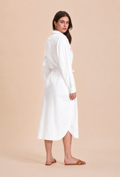 FLAMINGO Jurk - Wit -10%