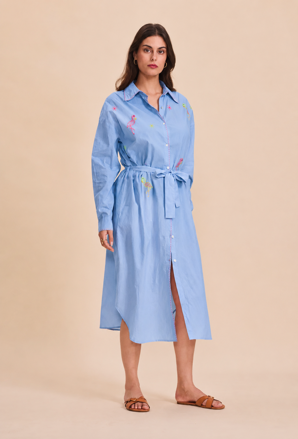 FLAMINGO Jurk - LBlauw -10%