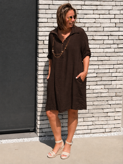 LINETTE Kort - Bruin -10%