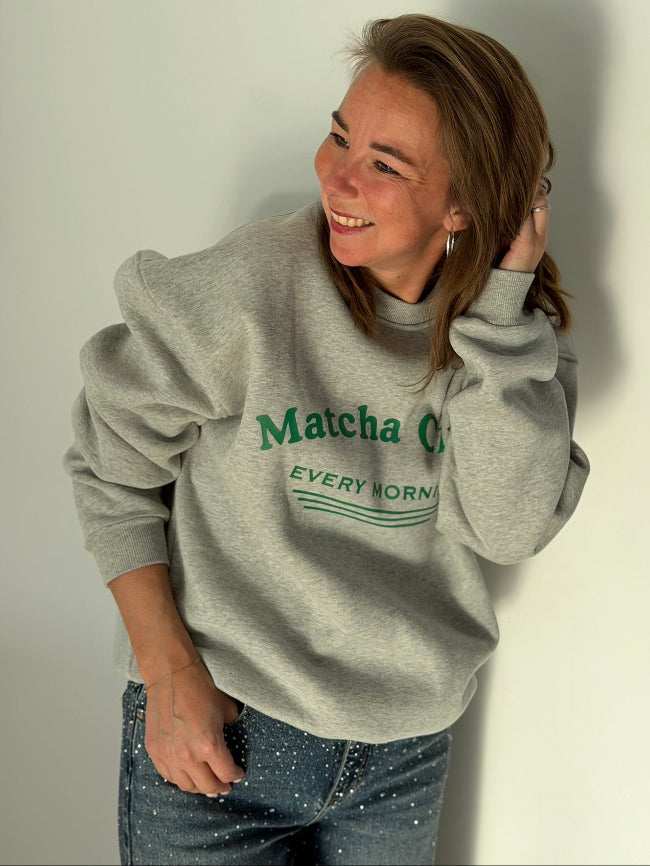 MATCHA Sweater -- Grijs