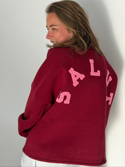 SALUT Sweater -- Bordeaux