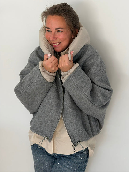 ADELE Jacket By Mei-Li -- Grijs