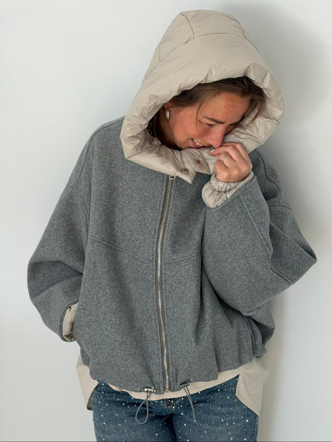 ADELE Jacket By Mei-Li -- Grijs