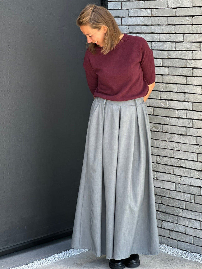 BEAU Knit Shirt- Bordeaux
