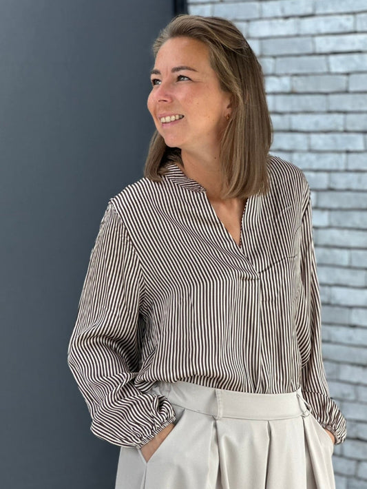 ALINE Blouse - Bruin