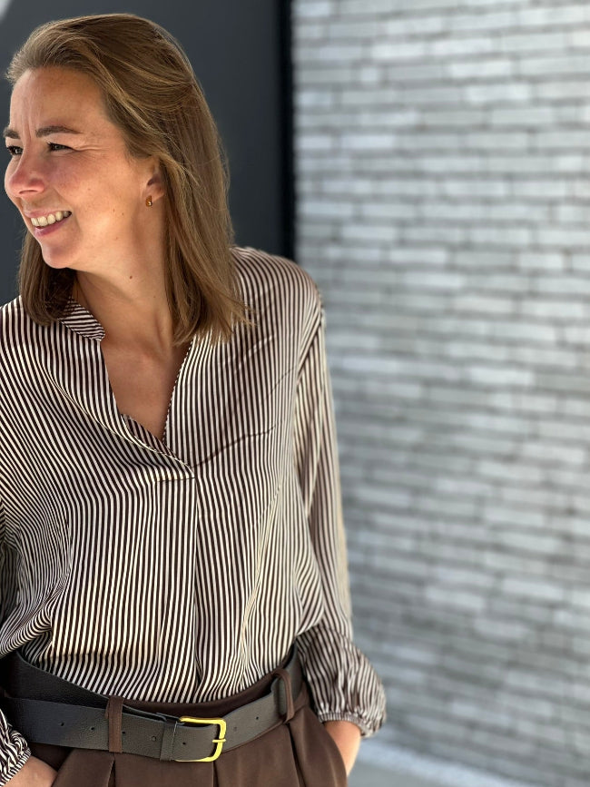 ALINE Blouse - Bruin