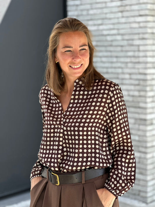 DOTTIE Blouse - Bruin