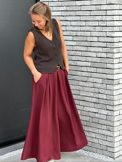 AUTUMN Broek - Burgundy