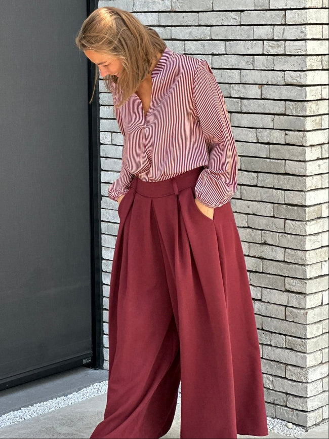 AUTUMN Broek - Burgundy
