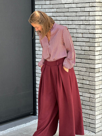 ALINE Blouse - Burgundy