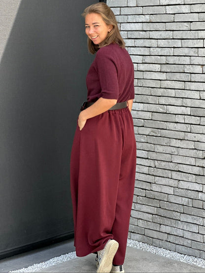 AUTUMN Broek - Burgundy