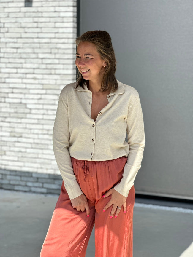 RUBY Polo Gilet -- Beige