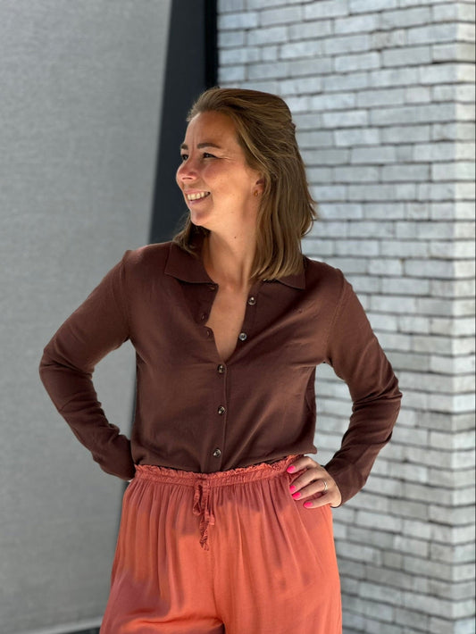 RUBY Polo Gilet -- Choco