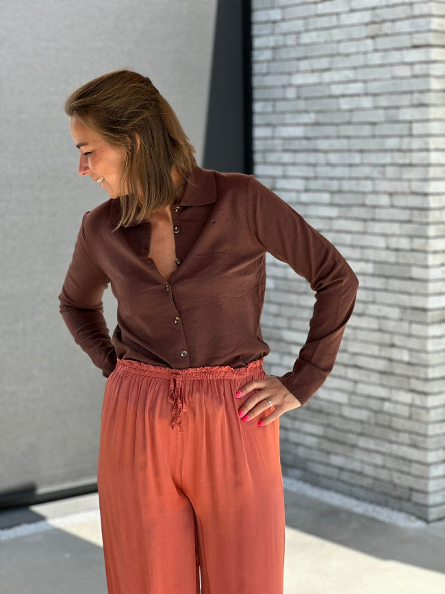 RUBY Polo Gilet -- Choco