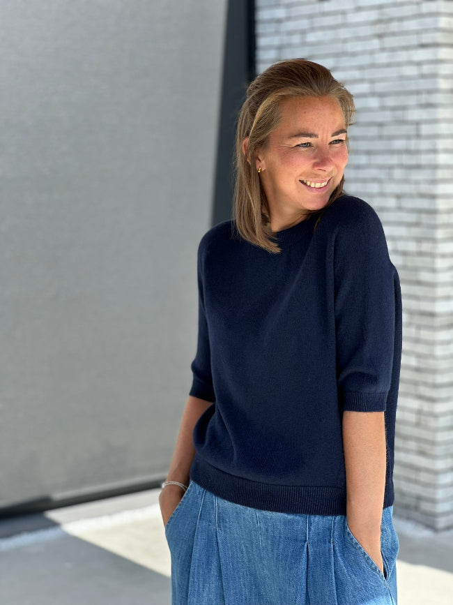 BEAU Knit Shirt- Navy