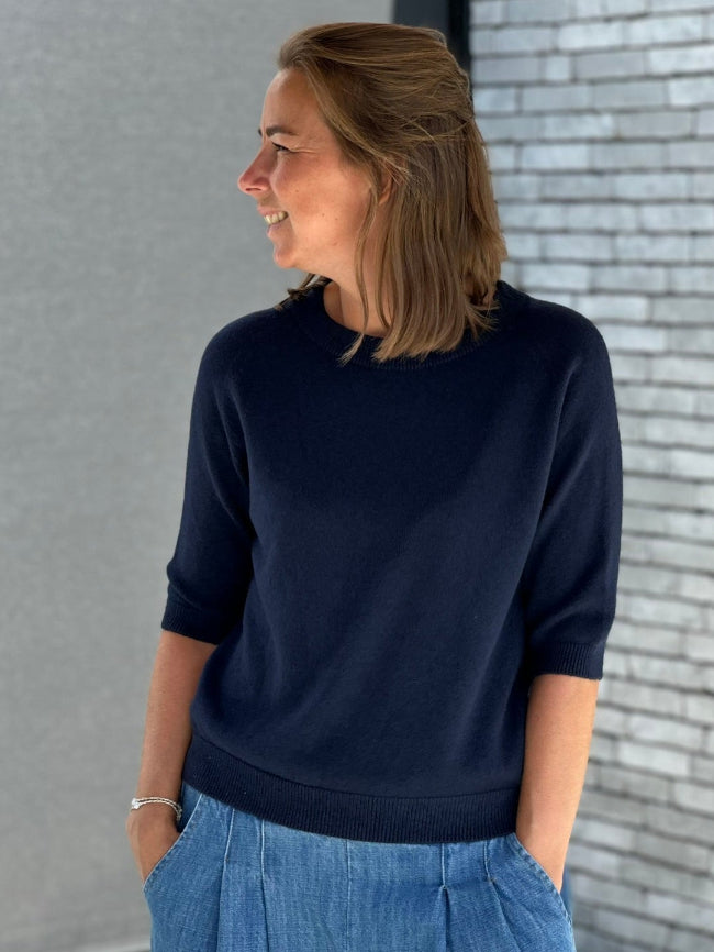 BEAU Knit Shirt- Navy