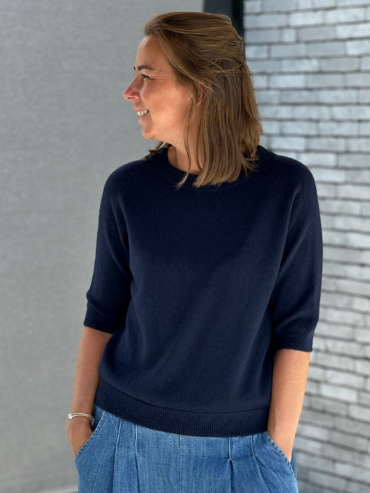 BEAU Knit Shirt- Navy