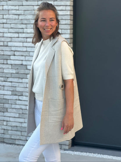 JACKY Vest - Taupe