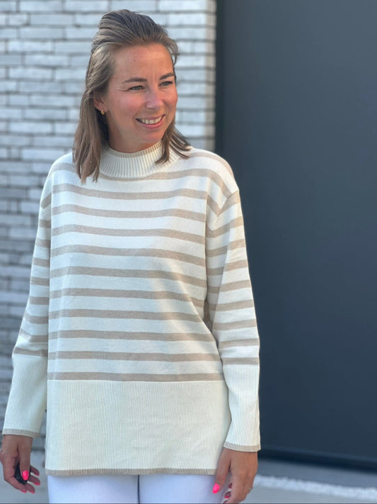 VIV Pull - Ecru/Taupe