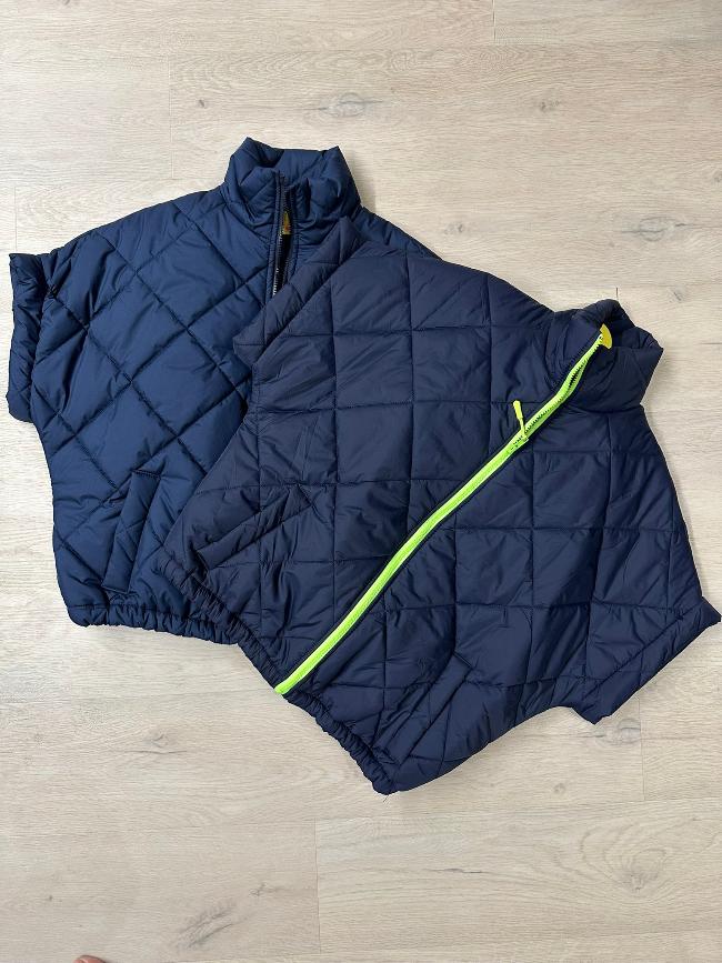 Mei-Li - Bodywarmer BLAUW/FLUO GROEN
