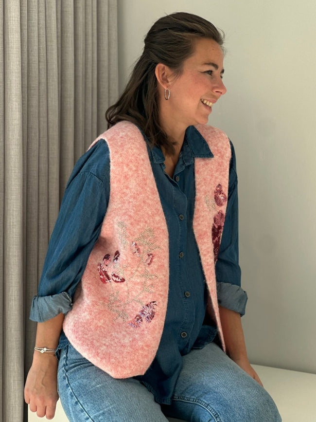 PINK ROSES Gilet
