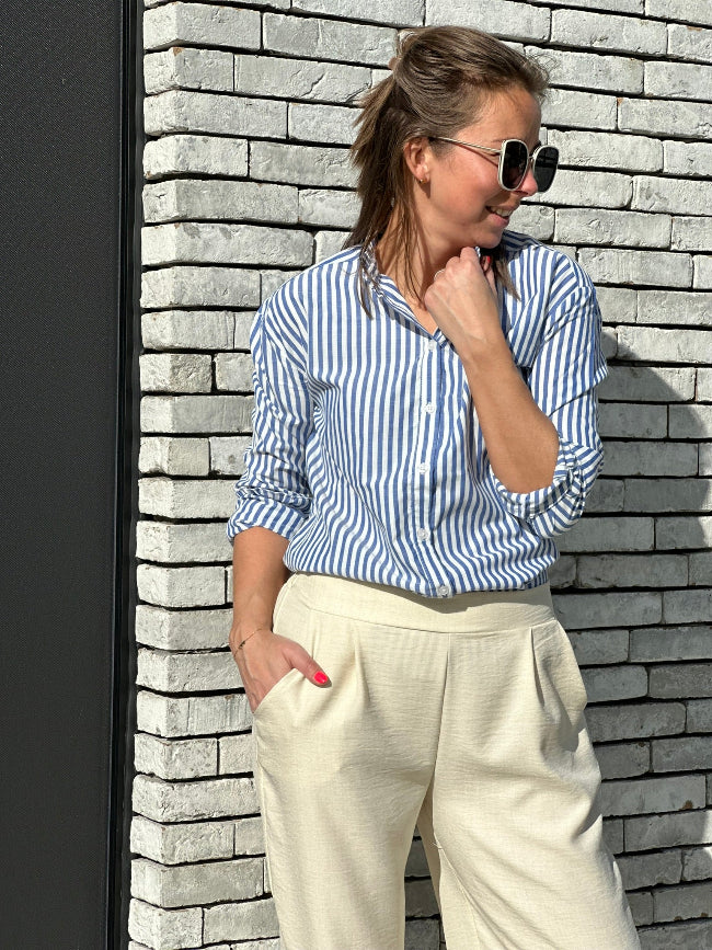 LUKA Blauw gestreept