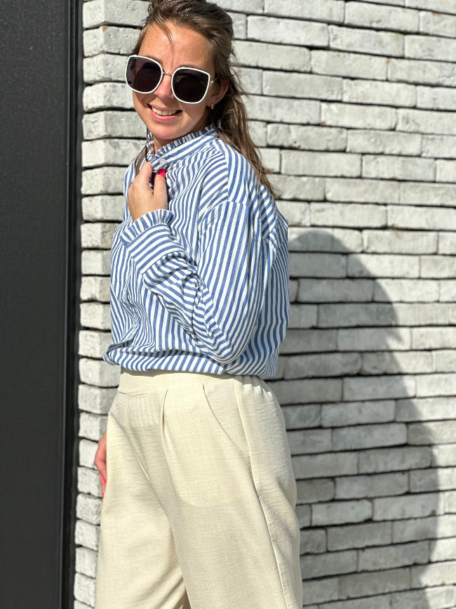LUKA Blauw gestreept