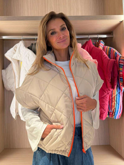 IVY Bodywarmer By Mei-Li --  Beige/Orange